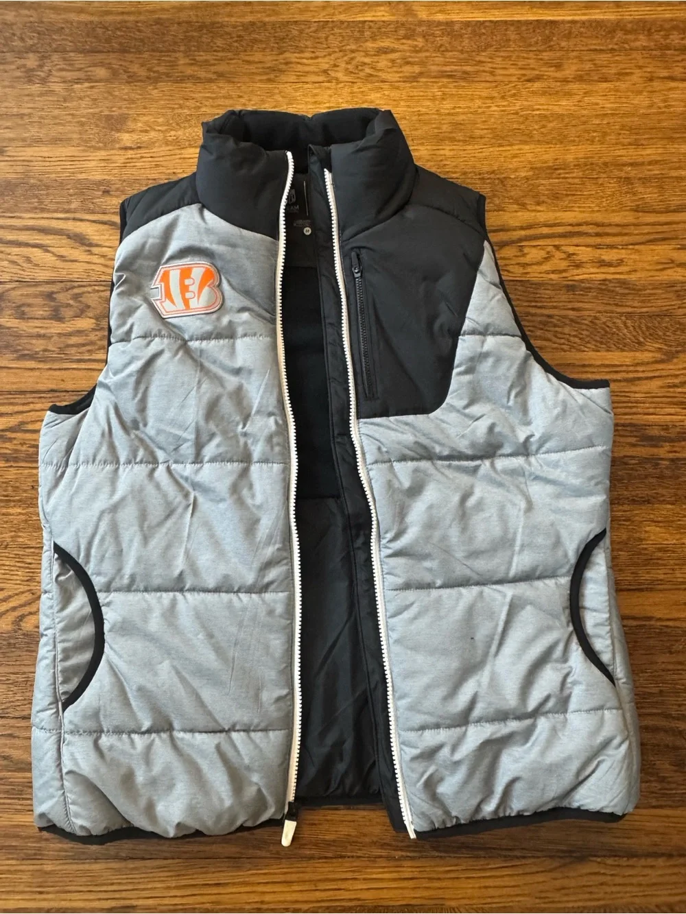 CINCINNATI BENGALS NFL (Nike)Heathered Gray Cincinnati Bengals Champ Drive Vest